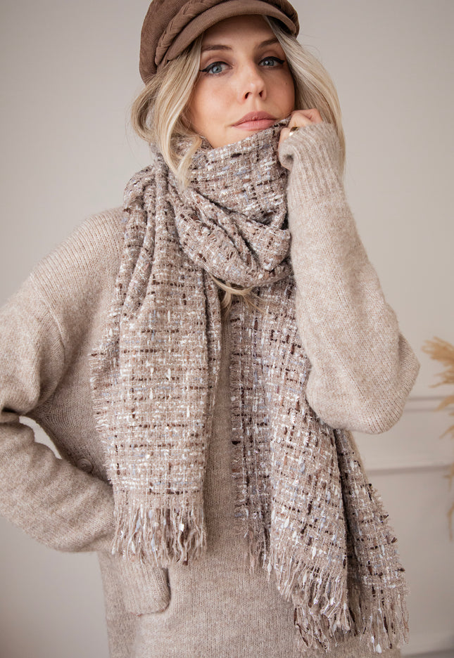 Mabel Melange Taupe - Scarf