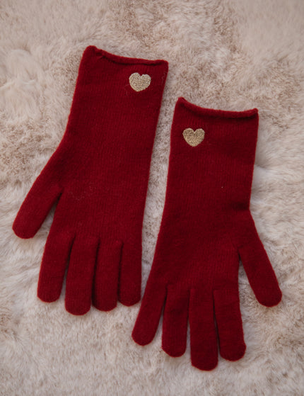 Handschuhe - Heartwarming - Bordeaux