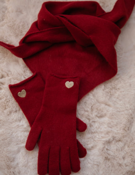 Handschuhe - Heartwarming - Bordeaux