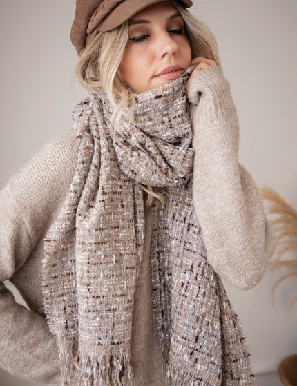 Mabel Melange Taupe - Scarf