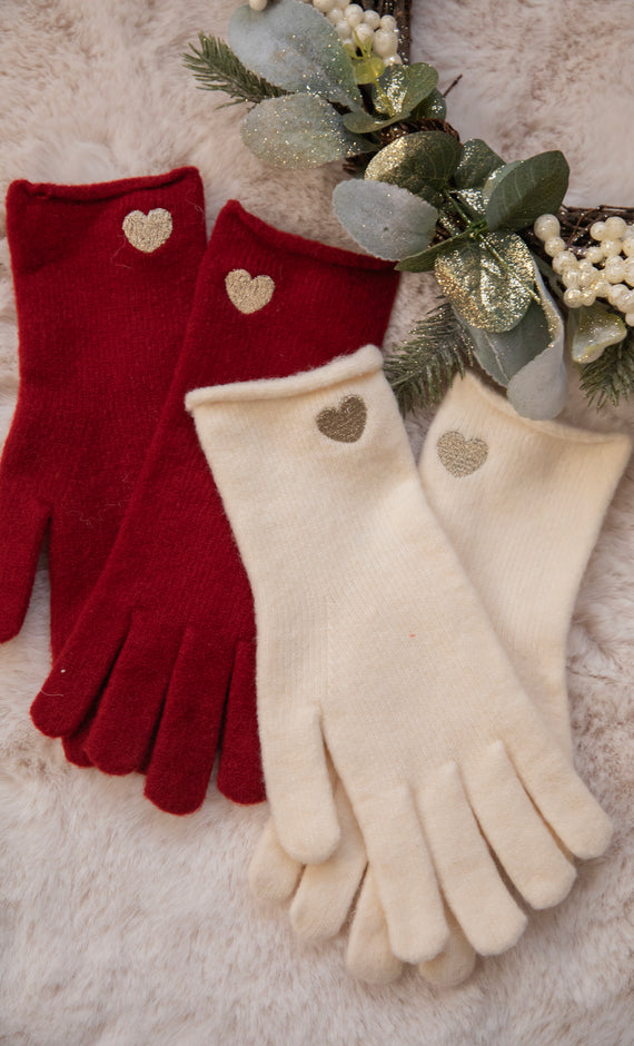 Gloves - Heartwarming - Bordeaux