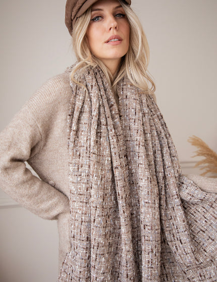 Mabel Melange Taupe - Scarf