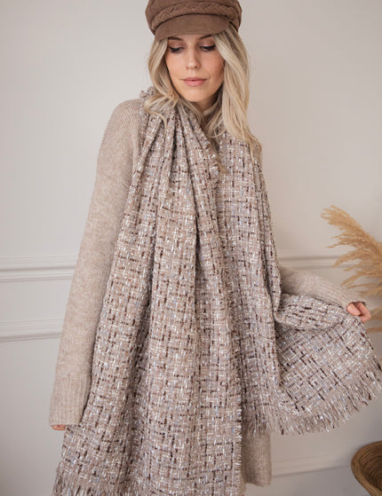 Mabel Melange Taupe - Scarf