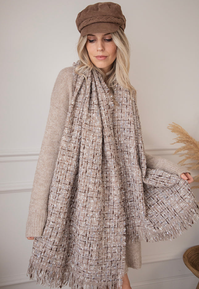 Mabel Melange Taupe - Scarf