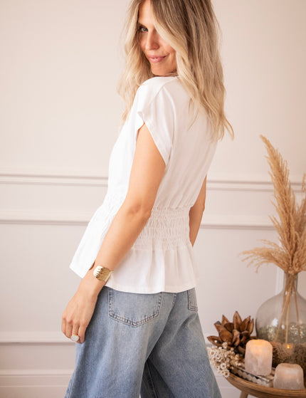 Feminine Frown White - Top