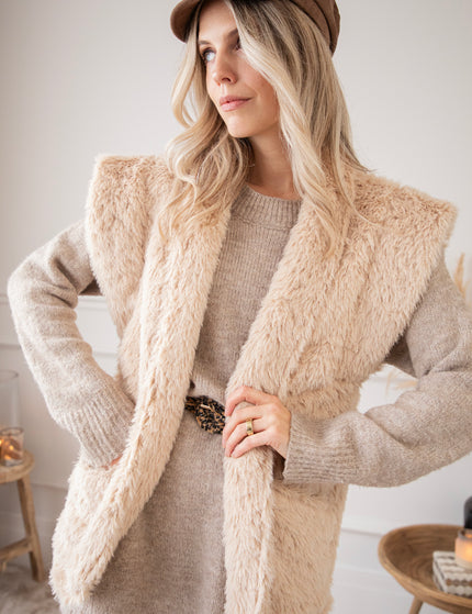 Furry Much Love Café Au Lait - Jacket/Vest