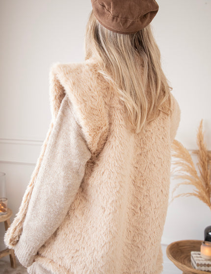 Furry Much Love Café Au Lait - Jacket/Vest