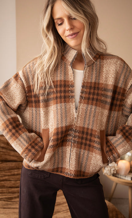 Check & Chill Camel - Vest