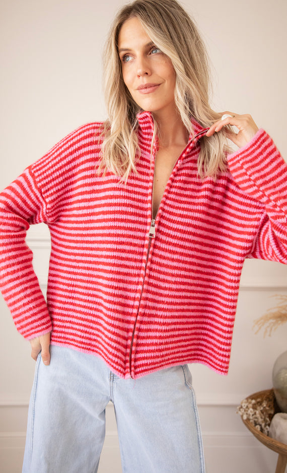 Simply Stripes Pink/Red - Vest