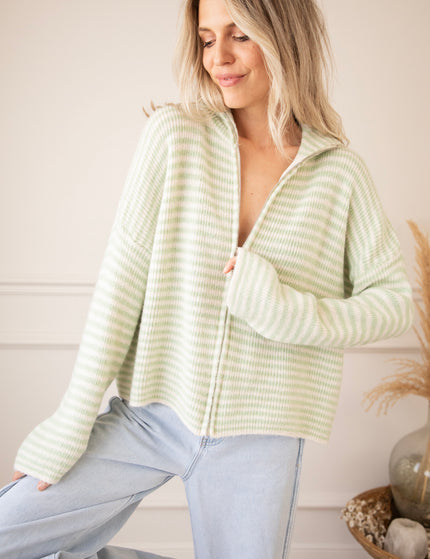 Simply Stripes Green/White - Vest