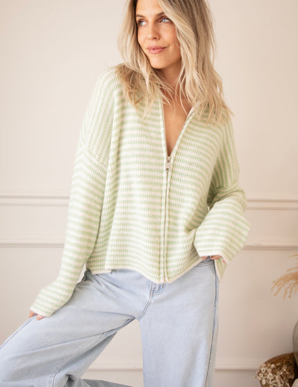Simply Stripes Green/White - Vest