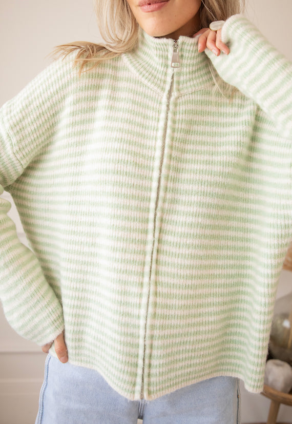 Simply Stripes Green/White - Vest