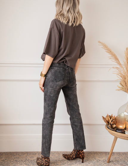 Lynn Slim Dark Grey - Jeans