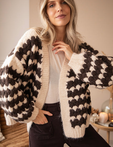 Chunky Charline Brown/Beige - Vest
