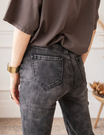 Lynn Slim Dark Grey - Jeans