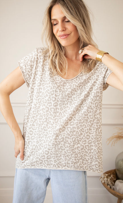 T-Shirt - Leopard Everyday - Beige