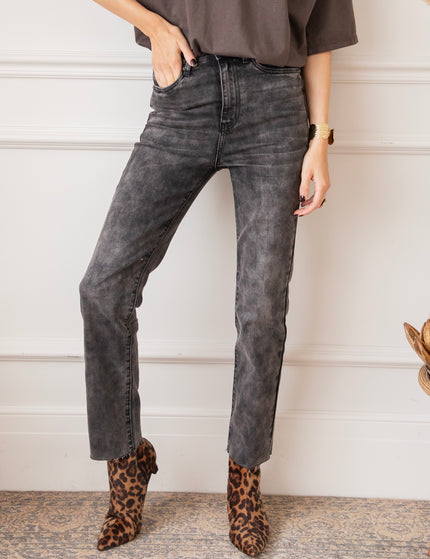 Lynn Slim Dark Grey - Jeans