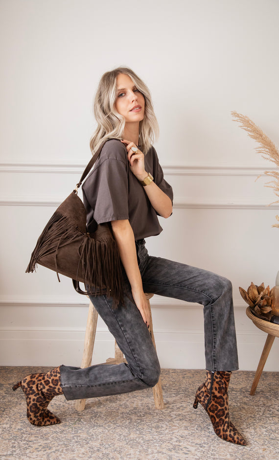 Lynn Slim Dark Grey - Jeans