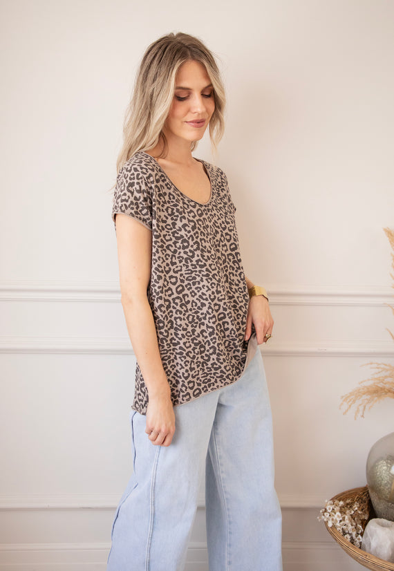 Leopard Everyday Taupe - T-Shirt