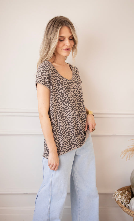 Leopard Everyday Taupe - T-Shirt