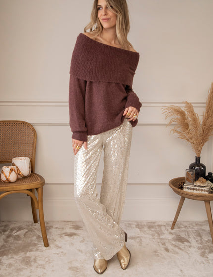 Soft Shoulders Burgundy - Sweater