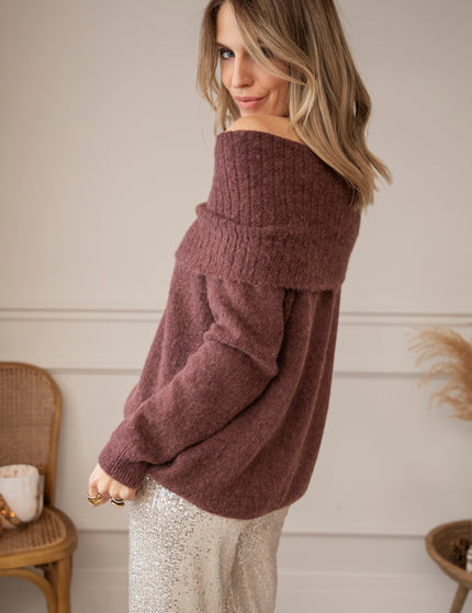 Soft Shoulders Burgundy - Sweater