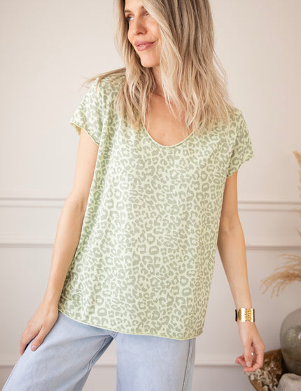 T-Shirt - Leopard Everyday - Minze