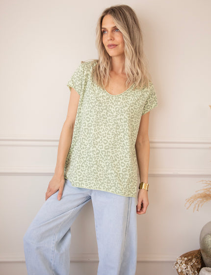 T-Shirt - Leopard Everyday - Minze