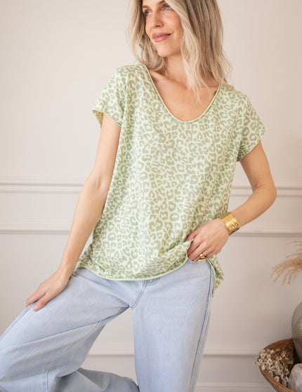 T-Shirt - Leopard Everyday - Minze