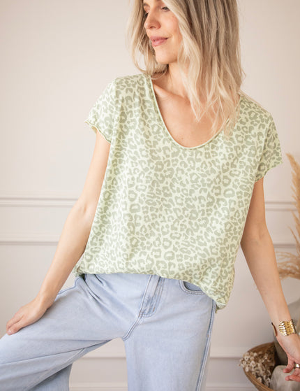 T-Shirt - Leopard Everyday - Minze