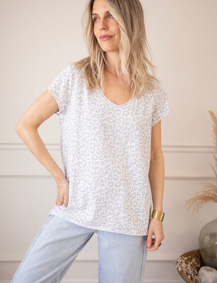 T-Shirt - Leopard Everyday - Weiß