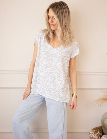 T-Shirt - Leopard Everyday - Weiß