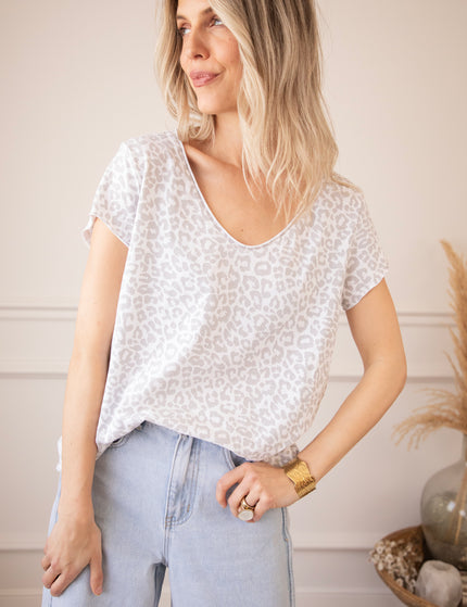 T-Shirt - Leopard Everyday - Weiß