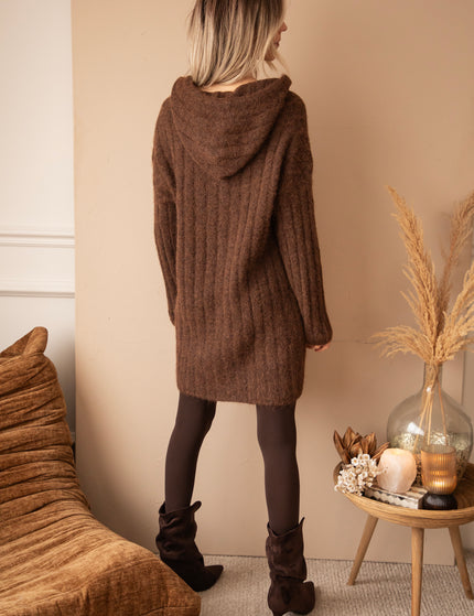 All In Cozy Hazelnut - Sweater Dress