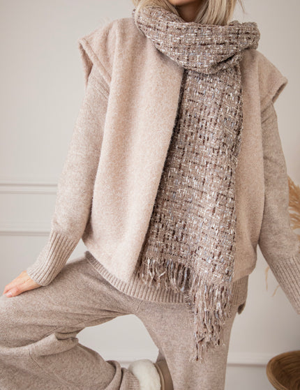 Mabel Melange Taupe - Scarf