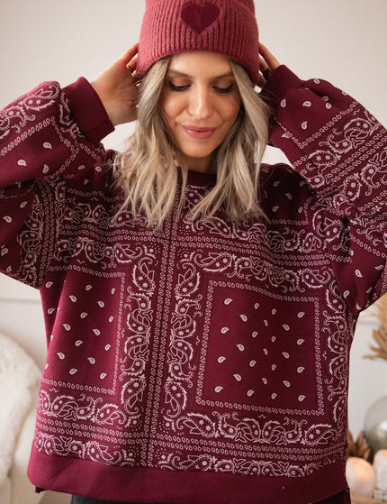 Baggy Bandana Burgundy - Sweater