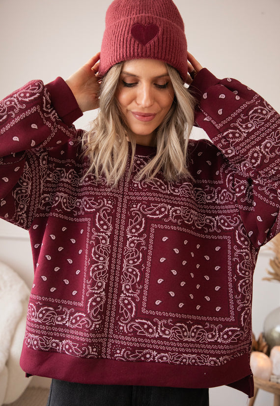 Baggy Bandana Burgundy - Sweater