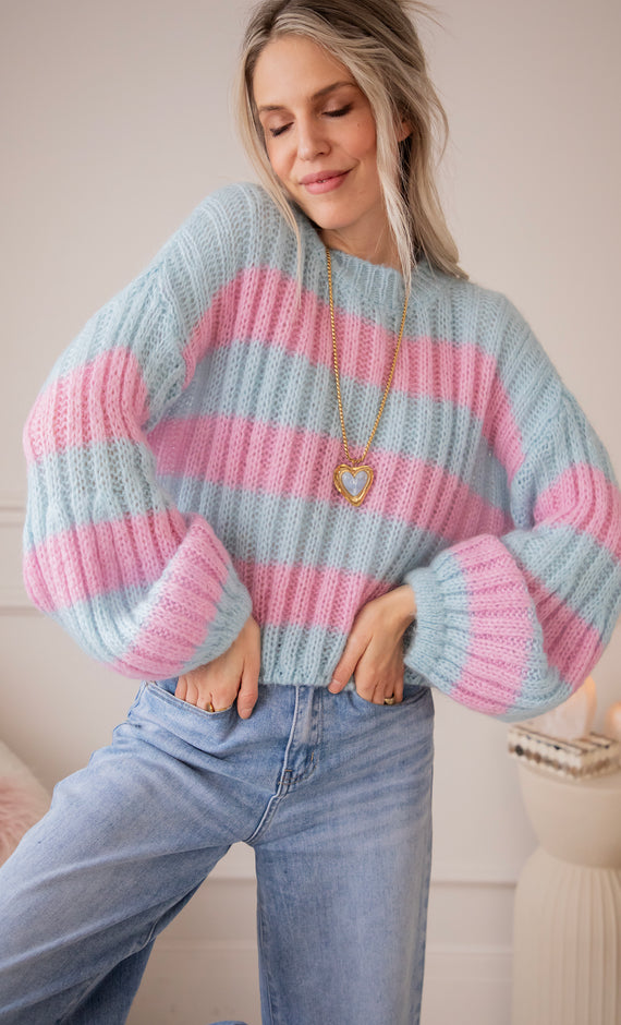 Sweet Softness Baby Blue/Baby Pink - Trui