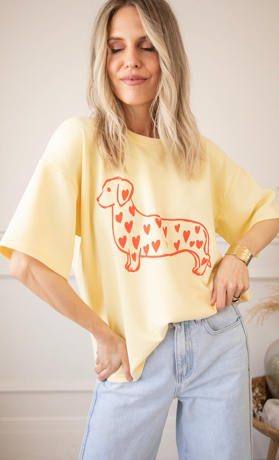 My Dog, My Heart Yellow - T-Shirt