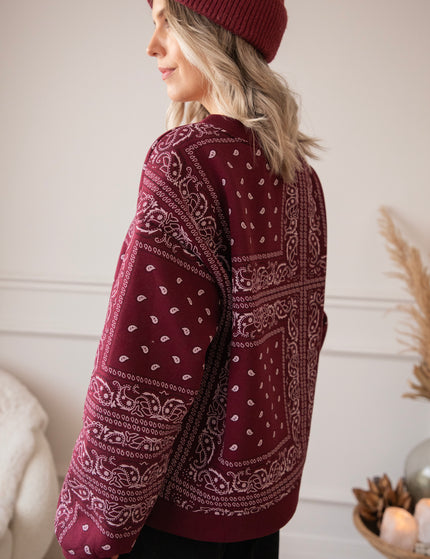 Baggy Bandana Burgundy - Sweater
