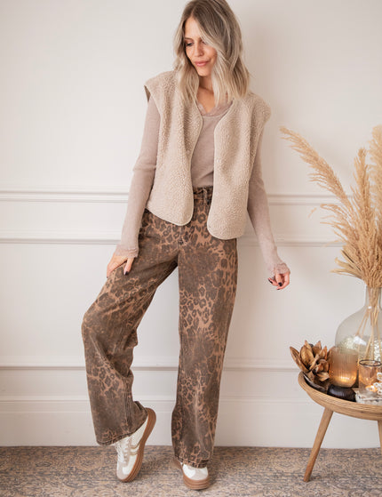 Tina Teddy Beige - Cardigan/Jacket