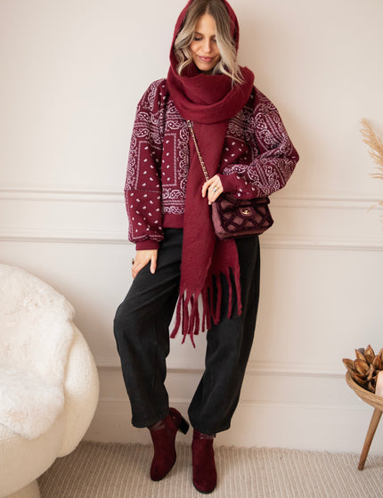 Baggy Bandana Burgundy - Sweater