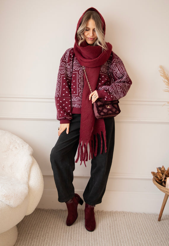 Baggy Bandana Burgundy - Sweater