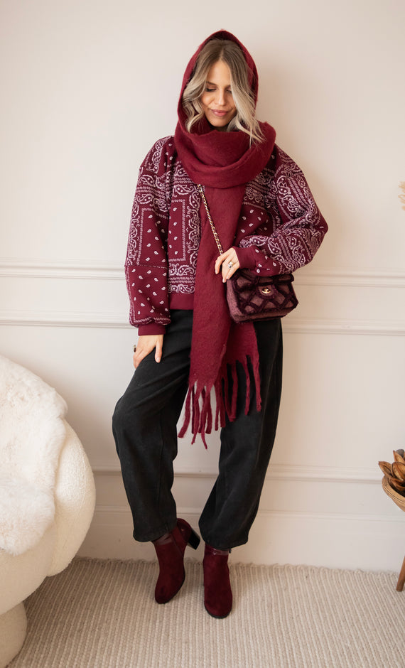 Baggy Bandana Burgundy - Sweater