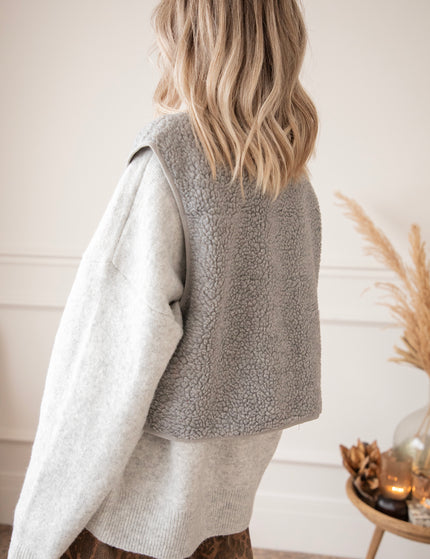 Tina Teddy Grey - Cardigan/Jacket