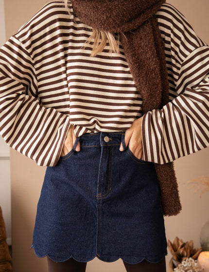 Wavy Darling Dark Blue - Rok