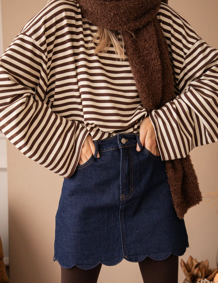 Wavy Darling Dark Blue - Rok