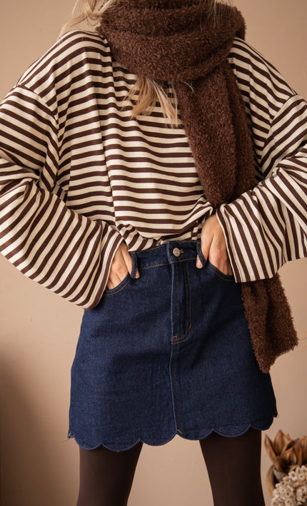 Wavy Darling Dark Blue - Rok