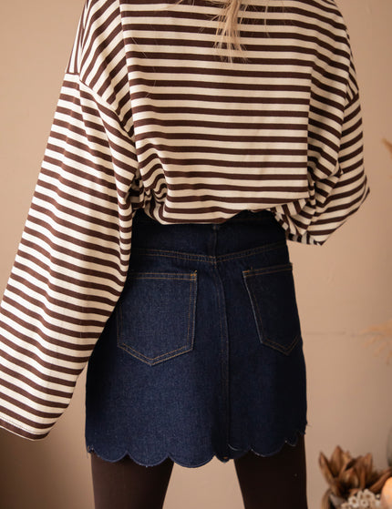 Wavy Darling Dark Blue - Rok