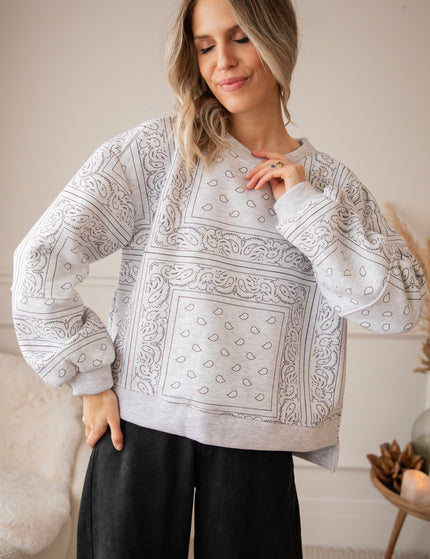 Baggy Bandana Soft Grey - Sweater